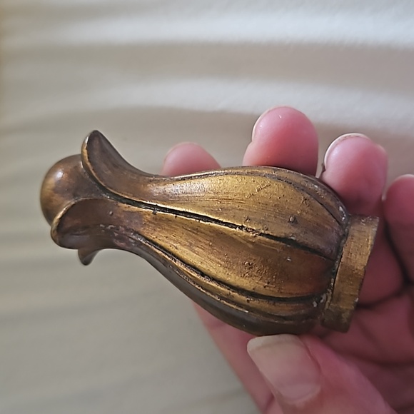 11950s WESCAL marked Glass Table Lamp Shade With cast brass hop knob RARE FIND - Picture 6 of 7